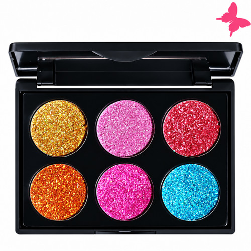 Glitter lidschatten palette - glitter,